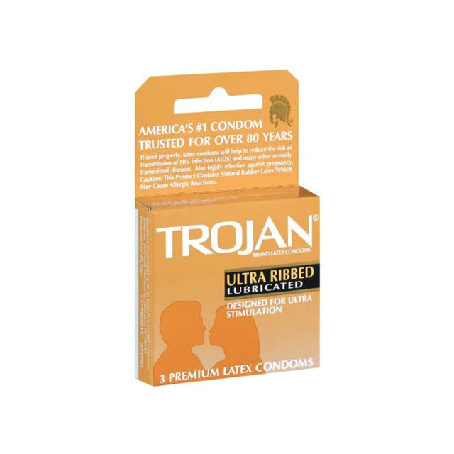 Ultra Ribbed Lubricated Condoms by Trojan™
