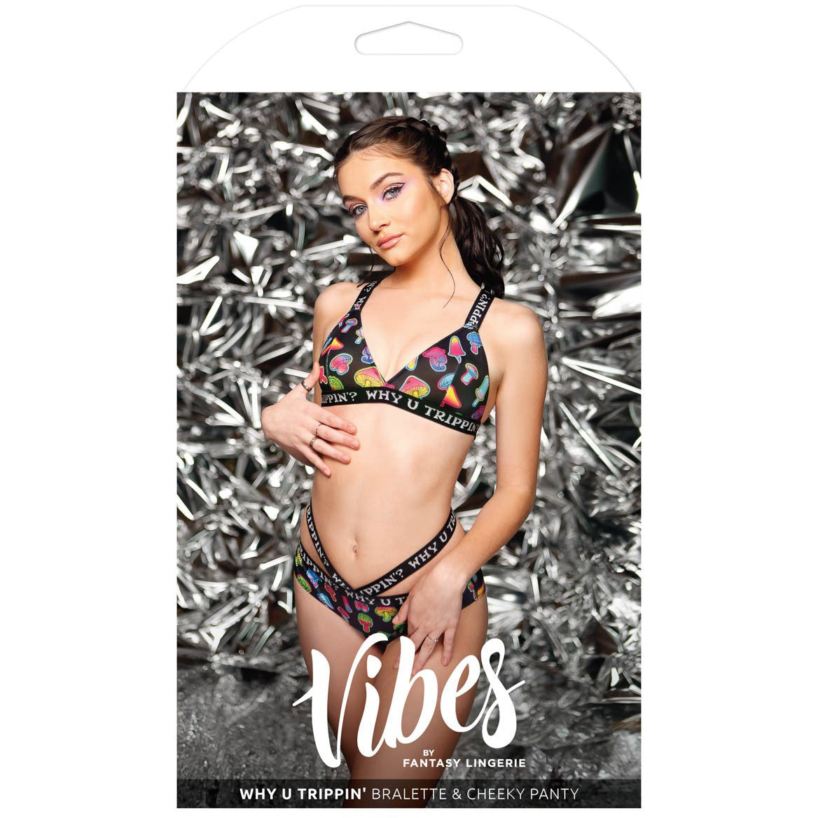 Vibes Why U Trippin 2pc Set by Fantasy Lingerie