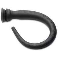 black anal hose plug on white background