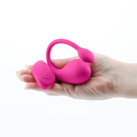 egg with remote held in hand