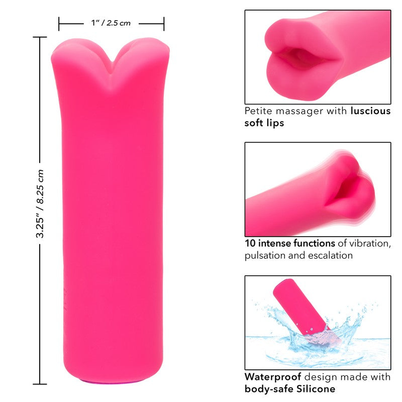 pink bullet with lips with specs