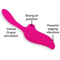 vibrator with specs on a white background