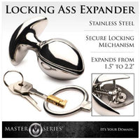 locking ass expander anal plug with keys 