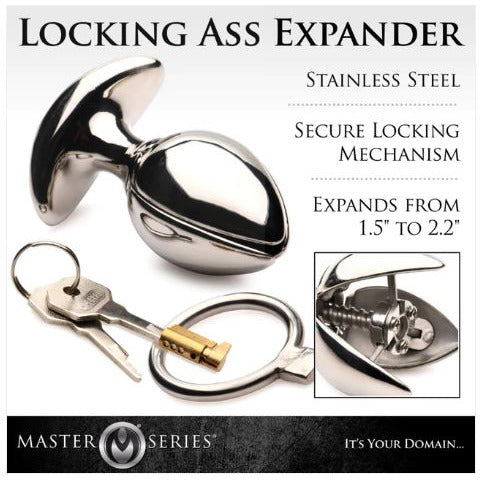 locking ass expander anal plug with keys 