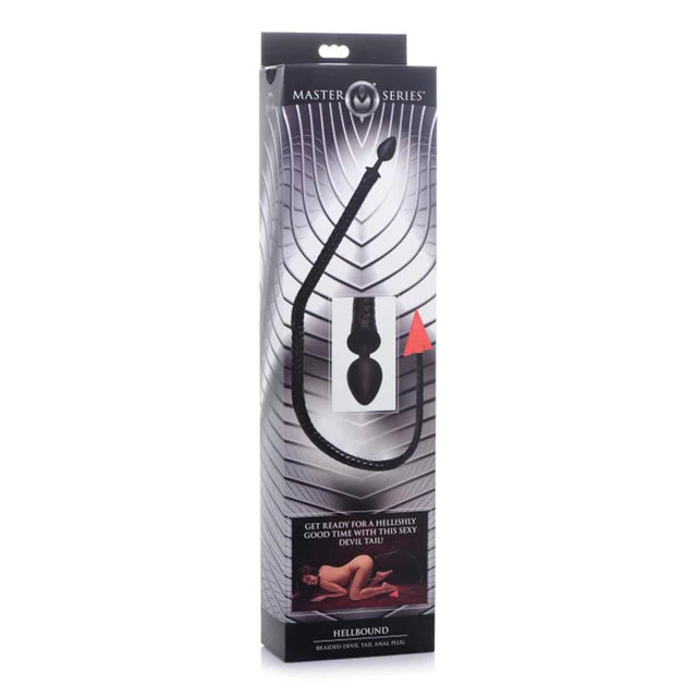 devil anal plug box display on white background