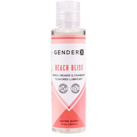 beach bliss flavored lubricant in clear bottle