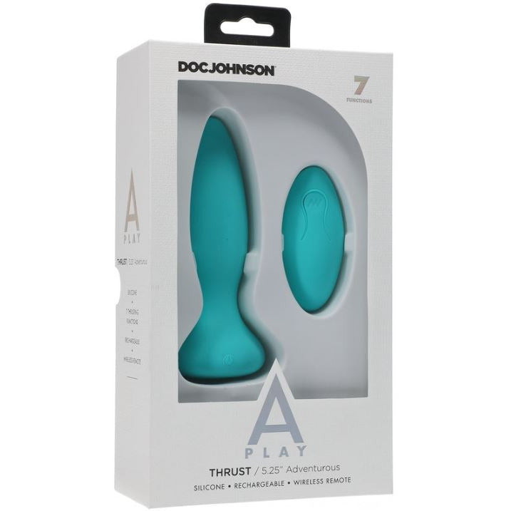 A-Play Adventurous Thrust Vibrating Anal Remote Control 5.25" by Doc Johnson